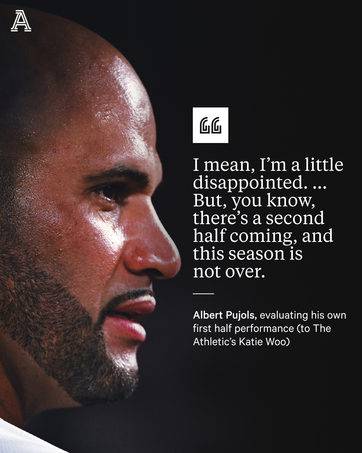 The Athletic on X: Albert Pujols is entering his final All-Star Game in  his swansong season. In an exclusive with @katiejwoo, Pujols discussed his  mentorship role on the Cardinals, appreciating the journey