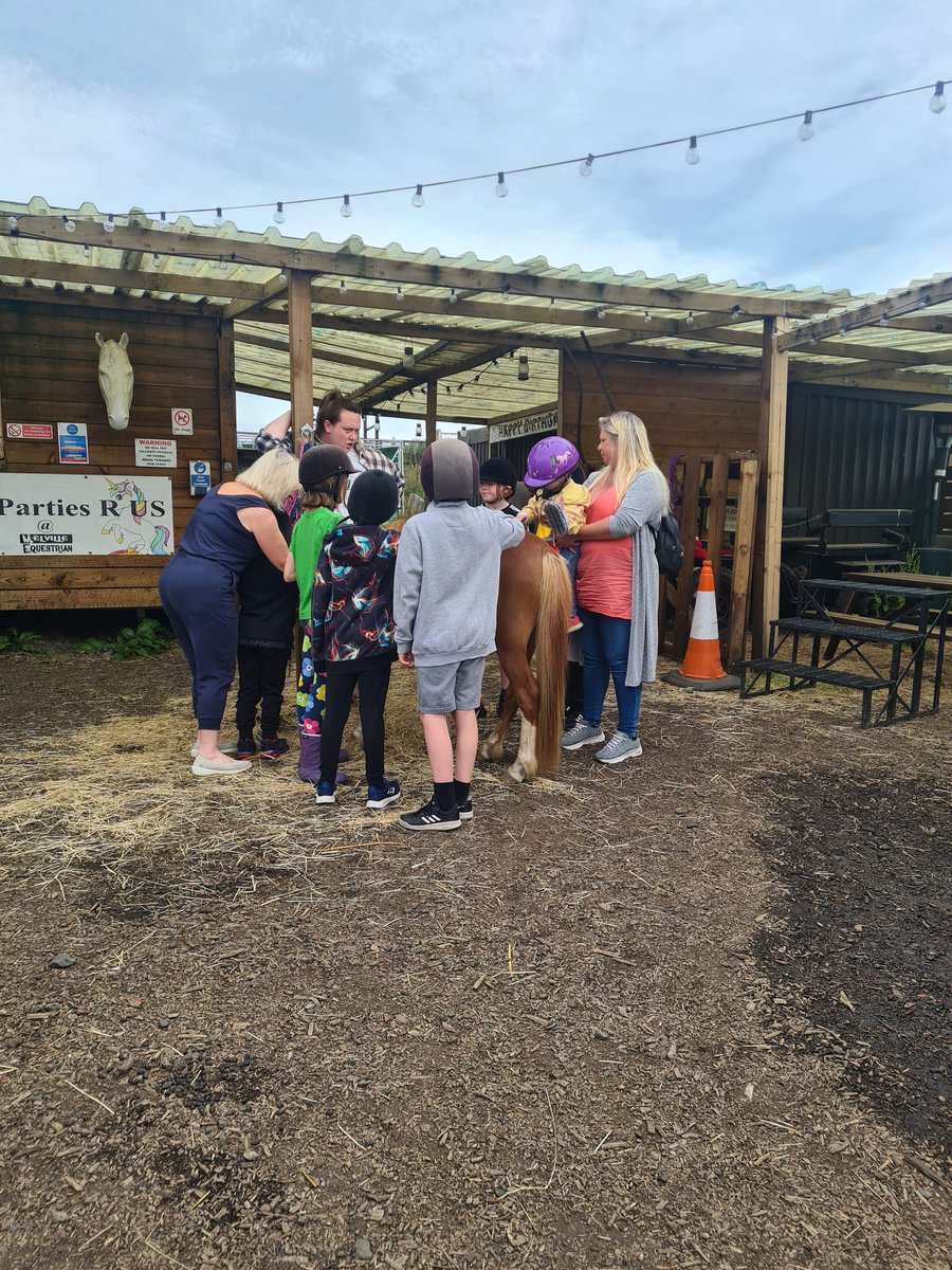 Hunter83Carol's tweet photo. Fab afternoon at our @PromiseAUKScot #E Mini Farm Club. Thank you to Melville Equestrian for teaching our young people about the animals and how to care for them! They all had an amazing time! #Engage #Empower #Educate #Evolve #Employabilitymatters https://t.co/qok4wcZa64