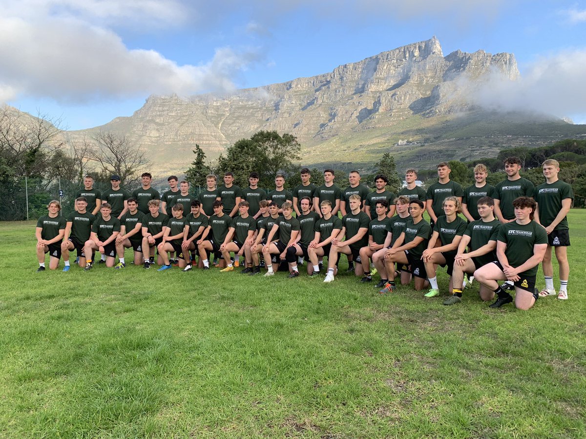 First training session. Beautiful backdrop.