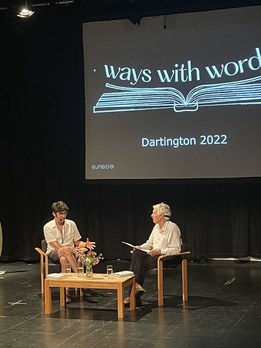 David Jolly is such a sweetheart. He interviewed me <a href="/Ways_With_Words/">Ways With Words</a> this weekend and I feel all the richer for it. A great Q&amp;A and stimulating to take a question from <a href="/RichardDawkins/">Richard Dawkins</a> too.
