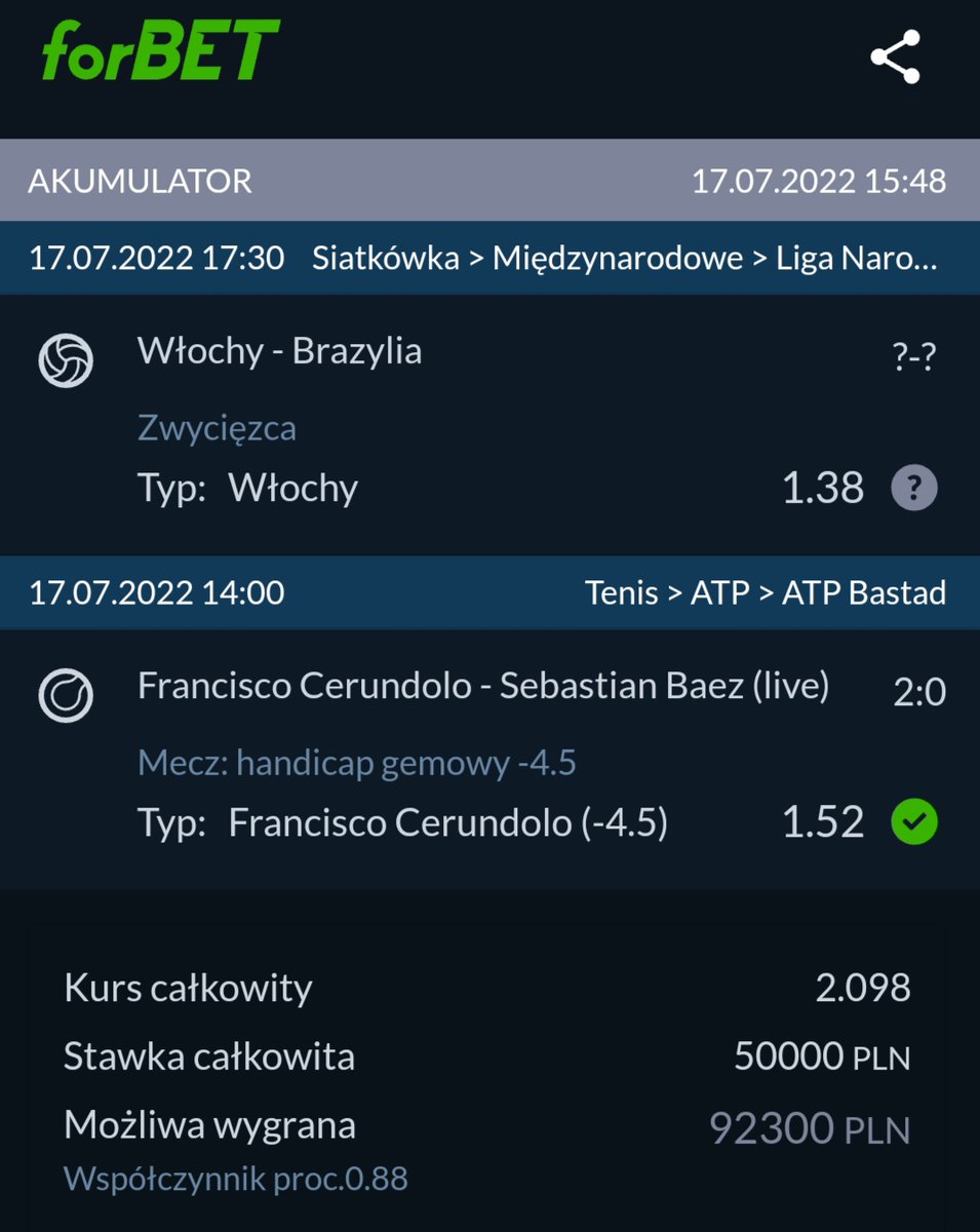 iforbetpl's tweet photo. Jeden z naszych Graczy będzie dziś mocno kibicował Włoszkom😃🇮🇹 

Stawka: 50 000 PLN
Do wygrania: 𝟵𝟮 𝟯𝟬𝟬 𝗣𝗟𝗡 ✅

➡ Podgląd kuponu: https://t.co/hauskhHsLU https://t.co/gadmSFcOwN