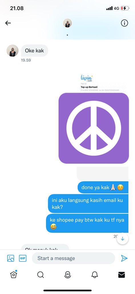 anxitoxi's tweet photo. HELP RT!! TOP UP PAYPAL SCAMMER

ovo/shopeepay 089602197900 a/n alfina putri damayanti
Cimb niaga 3929089602197900

#zonauang #zonajajan https://t.co/FGrQkNXC0X