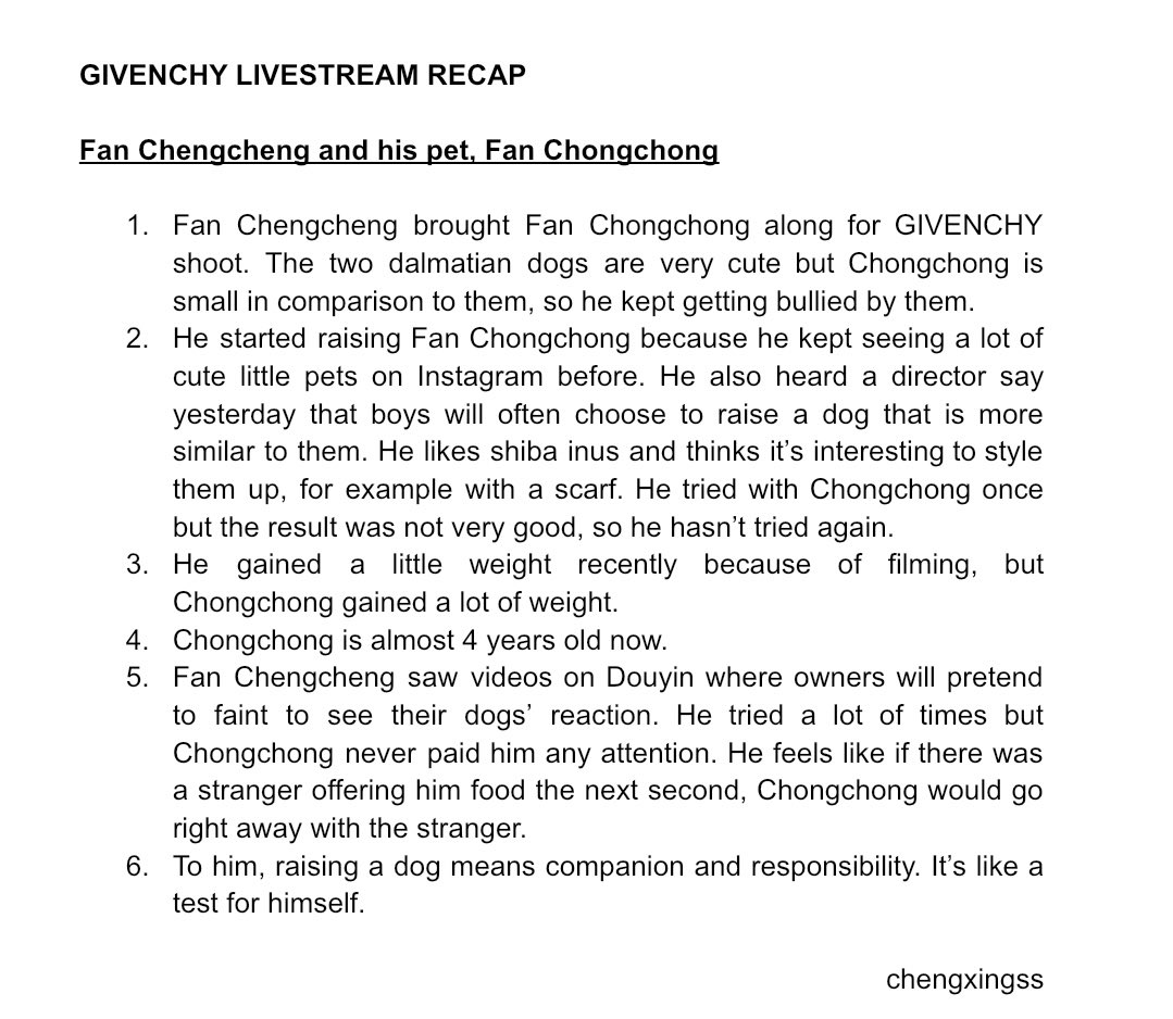 chengxingss's tweet photo. Fan Chengcheng's GIVENCHY livestream recap

full video🔗https://t.co/BIJHGaKQjb

#FanChengCheng #范丞丞 https://t.co/wa1WJZONRJ