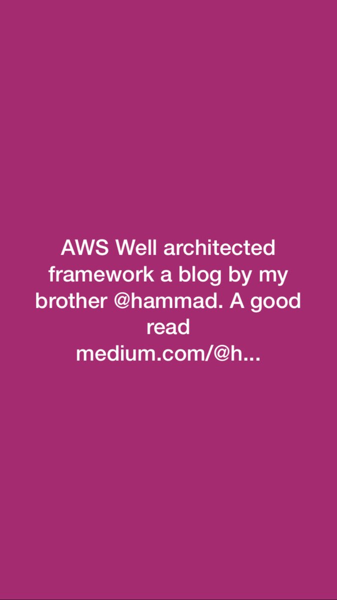 samjavaid's tweet photo. https://t.co/Q91X7s4UZz A blog by ⁦⁦@Hamad_jd⁩ #aws #awscommunity #awscommunitybuilders #awsusergroups https://t.co/aRXAkCXuZc