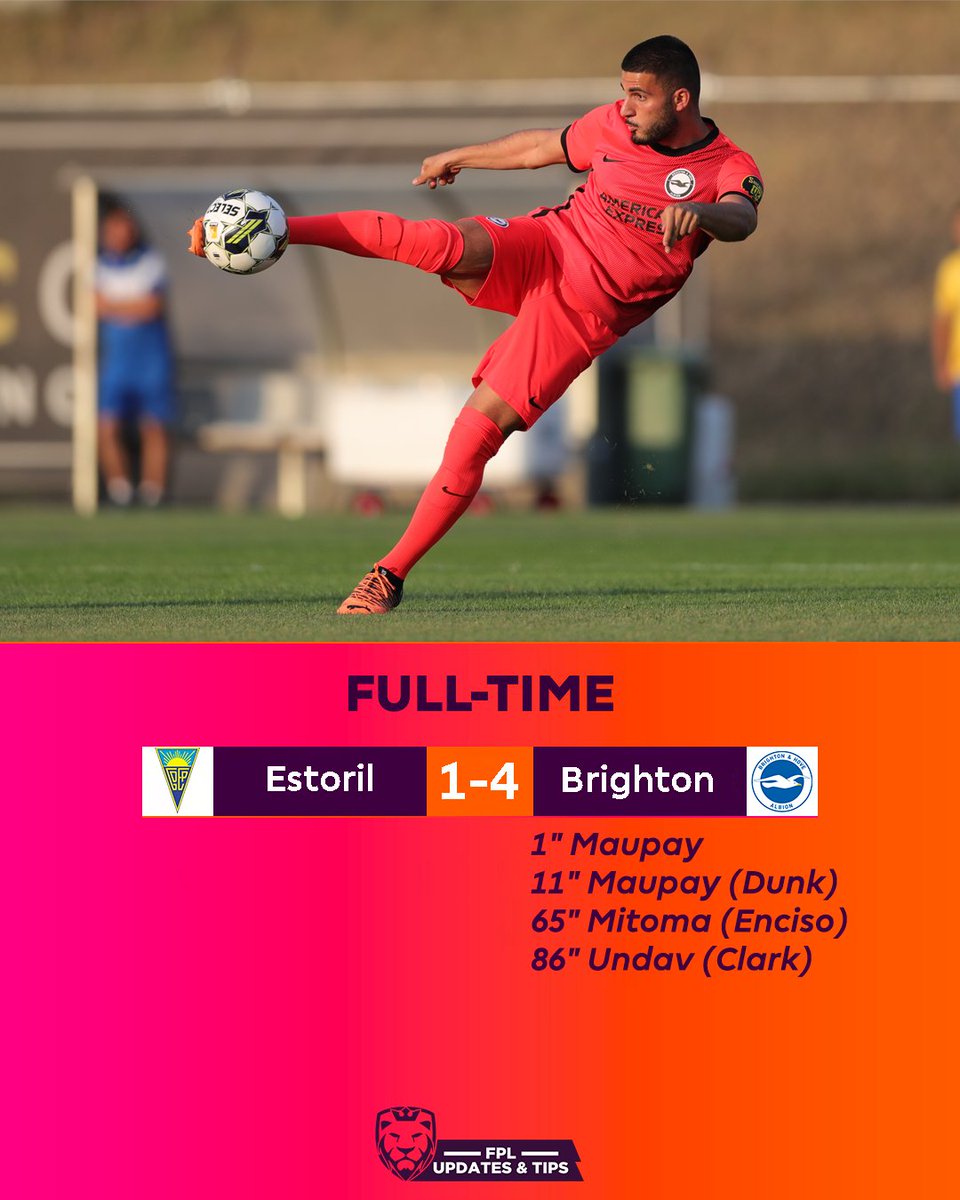 برايتون فاز بالمباراة الودية اليوم بنتيجة ٤-١! 

المهم جدا ان المهاجم الجديد اونداف تمكن من تسجيل الهدف الرابع!