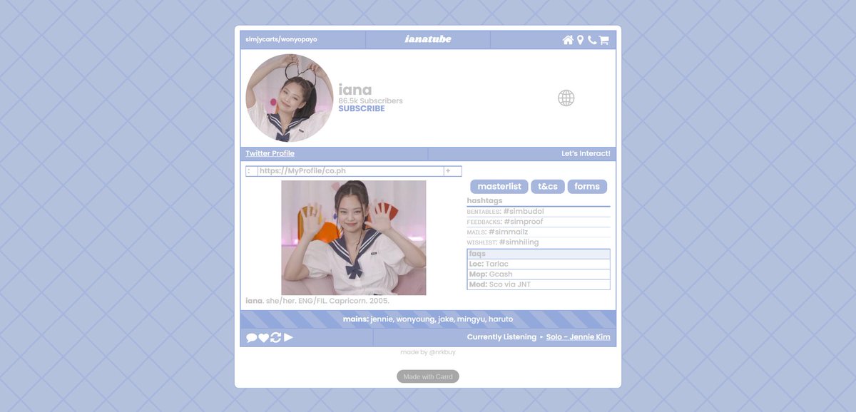 wonyopayo's tweet photo. Hi @nrkbuy thank you po for creating this saur pretty carrd! Nabudol lang talaga ako dahil nakikita ko ito sa mga kagdm ko pero di ako nagsisisi. Super fast and hassle-free transaction. More power to you po!

 #shanlisites #simmailz https://t.co/vL2Qam4MCP