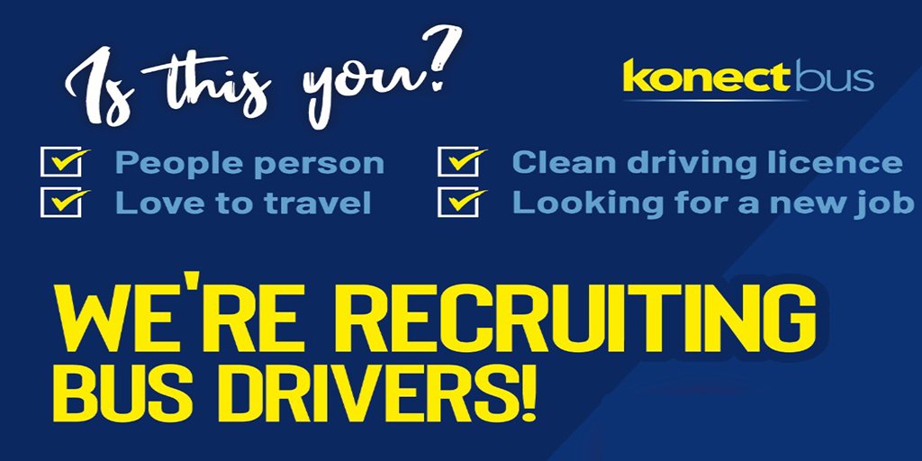konectbuses's tweet photo. 🚌 Join our friendly team! We're looking for trainee and qualified bus drivers - full training provided. More info 👉🏻 https://t.co/b0kcT9YQ5F https://t.co/y6kqhh5QeB