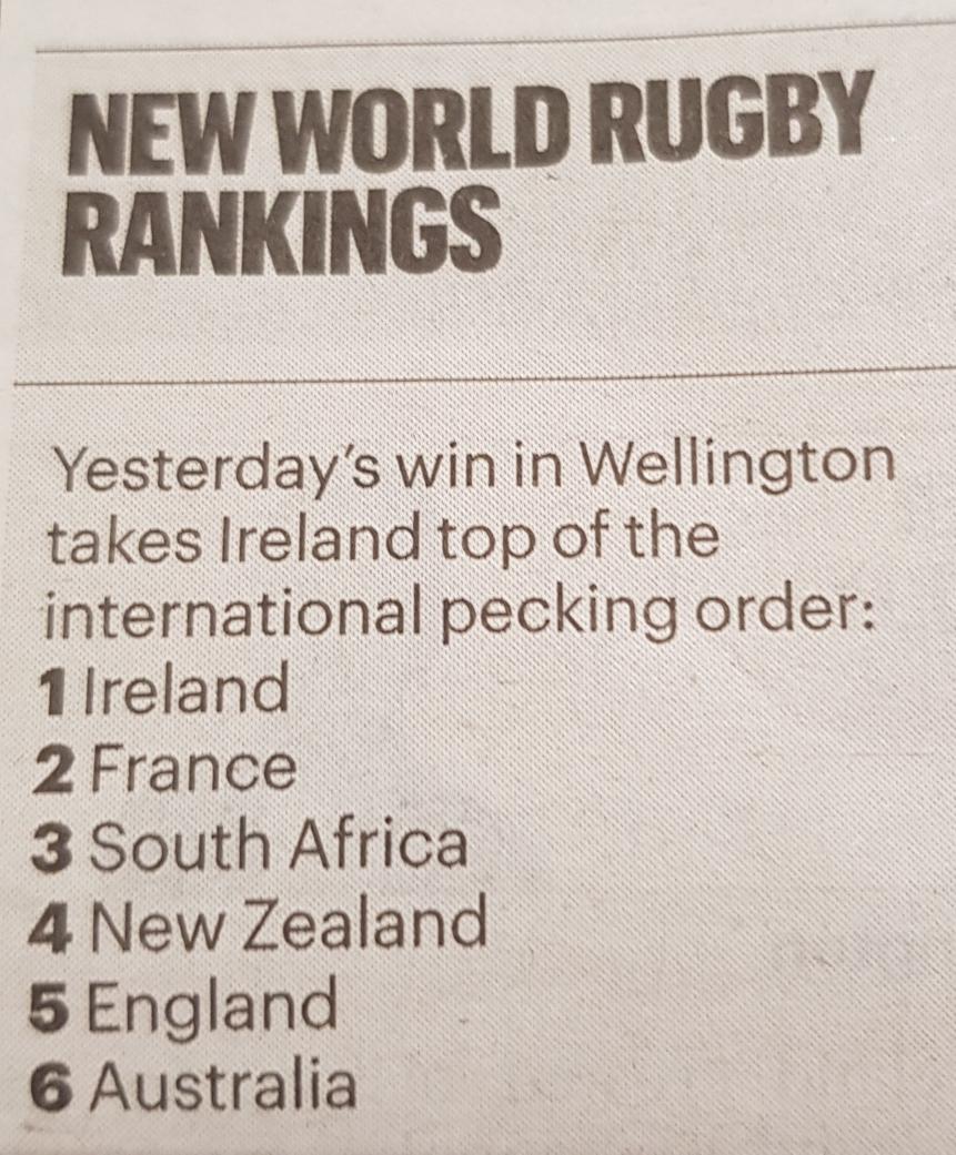 Let us savour the moment - who knows when next it might happen? #NZLvIRE