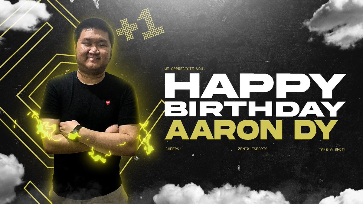 ZenixEsprts's tweet photo. 🎉 Feliz Cumpleaños 🎉

Another year, another celebration! Happy 22nd birthday to Aaron Dy and enjoy your day.

#HappyBirthday https://t.co/OMuULZ8DH4