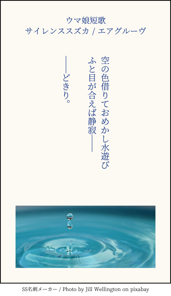 夏休みに海に行って二人きりの静かな時間を過ごしたszgrの短歌です 