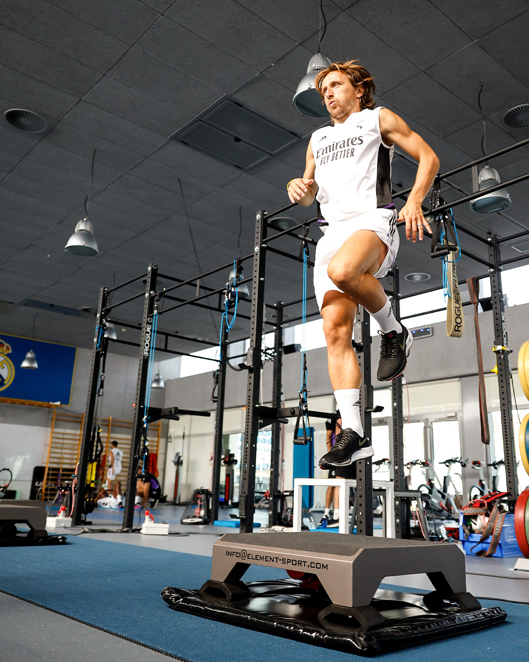 Luka Modric, en la sesión del Real Madrid (Foto: RM).