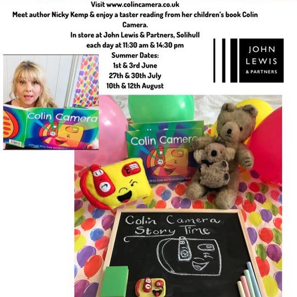 colincamera's tweet photo. Looking for something for your kids to do during the Summer Holidays? 

No worries! I’m back in @TouchwoodTweets @JohnLewisRetail, Solihull for Story Time at 11:30am/14:30pm on Wed 27th &amp; Sat 30th July! 
Summer holidays have begun👸

Give us a follow! 👏 #storytime https://t.co/PRqjJ8fuC9