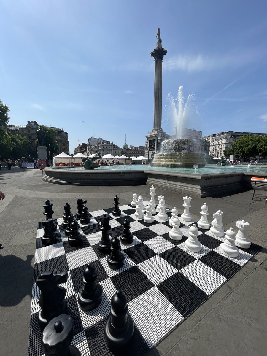 Beautiful but warm morning for #chessfest