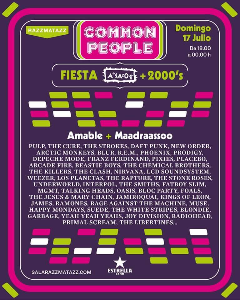 maadraassoo's tweet photo. Barcelona & Razzers! Hoy Fiesta A Saco '90s Music + 2000's en @RazzmatazzClubs ! Sesión #CommonPeople por la Tarde con el Maestro @amabledj y Dj @maadraassoo ! #eternalloverazz #welovemusic #VoyASaco #2000s https://t.co/FN8hVJhDcL