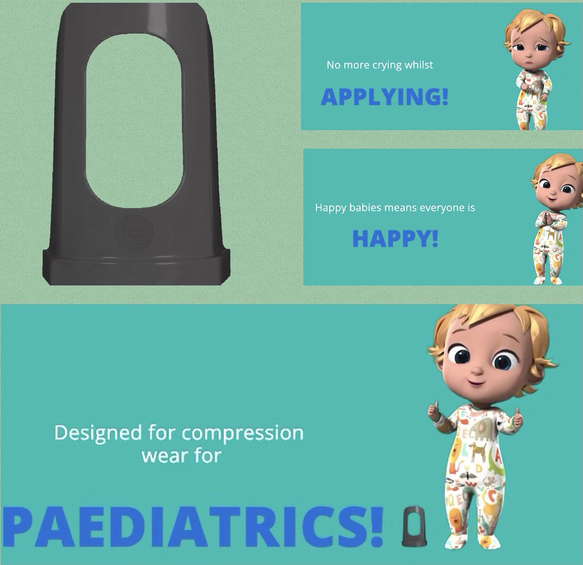 CompressionSol1's tweet photo. EZY-AS APPLICATOR XSmall 

Paediatric and Glove Donning aid

Putting on (donning) of arm or leg garments
Taking off (doffing) leg garments
Donning toed or open toed garments
Donning Tubular Bandages
Donning Gloves - XS
Donning stump compression https://t.co/4pBWq5vRok