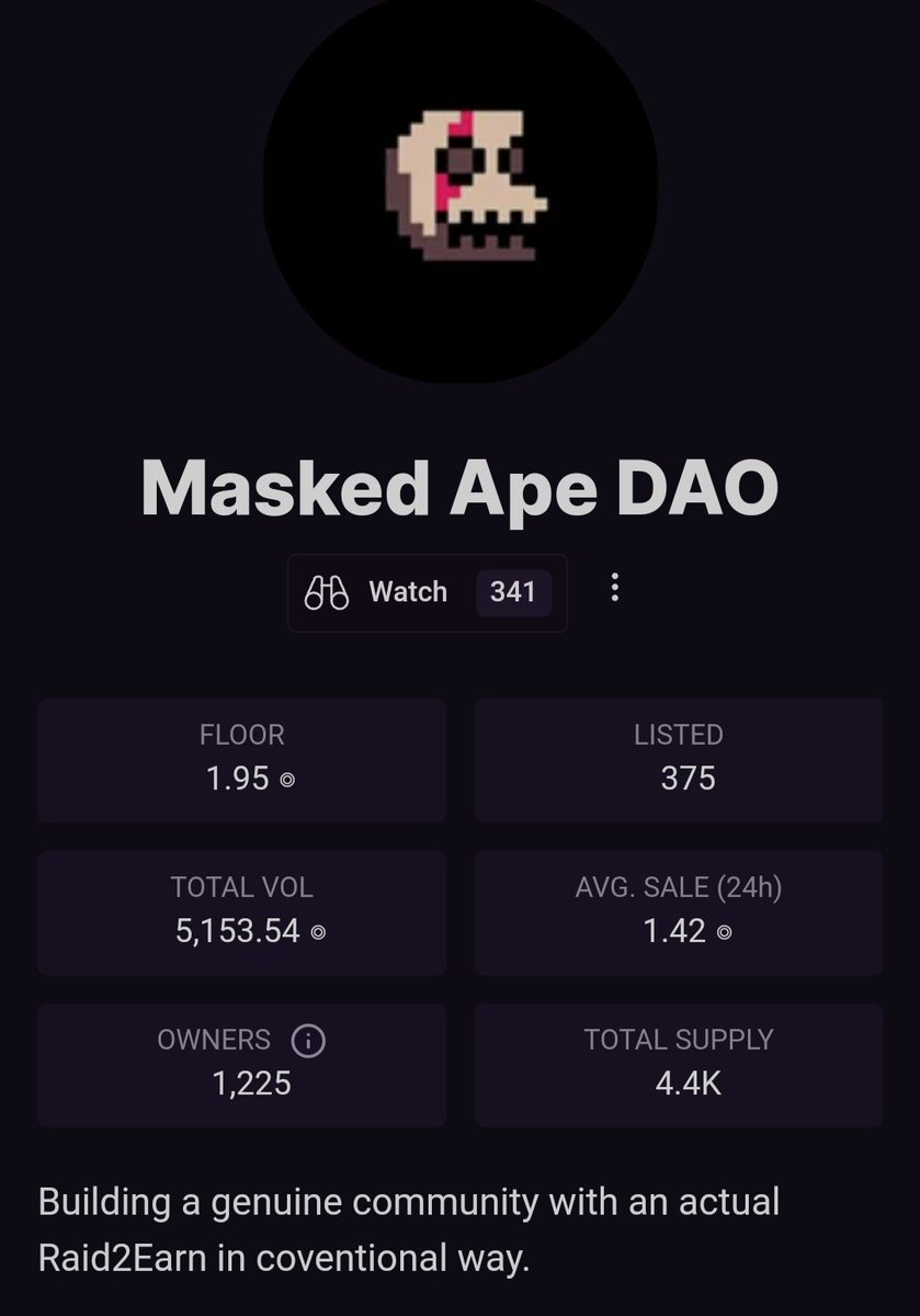 changukjooo's tweet photo. This is a 🧵on why im bullish on @MaskedApeDAO believe they are VERY undervalued at 1 SOL at the moment.

I believe Masked Ape DAO have a brought a new meta (raid2earn) never before seen, to the SOL ecosystem.

#MaskON https://t.co/YJZIqqRoWp