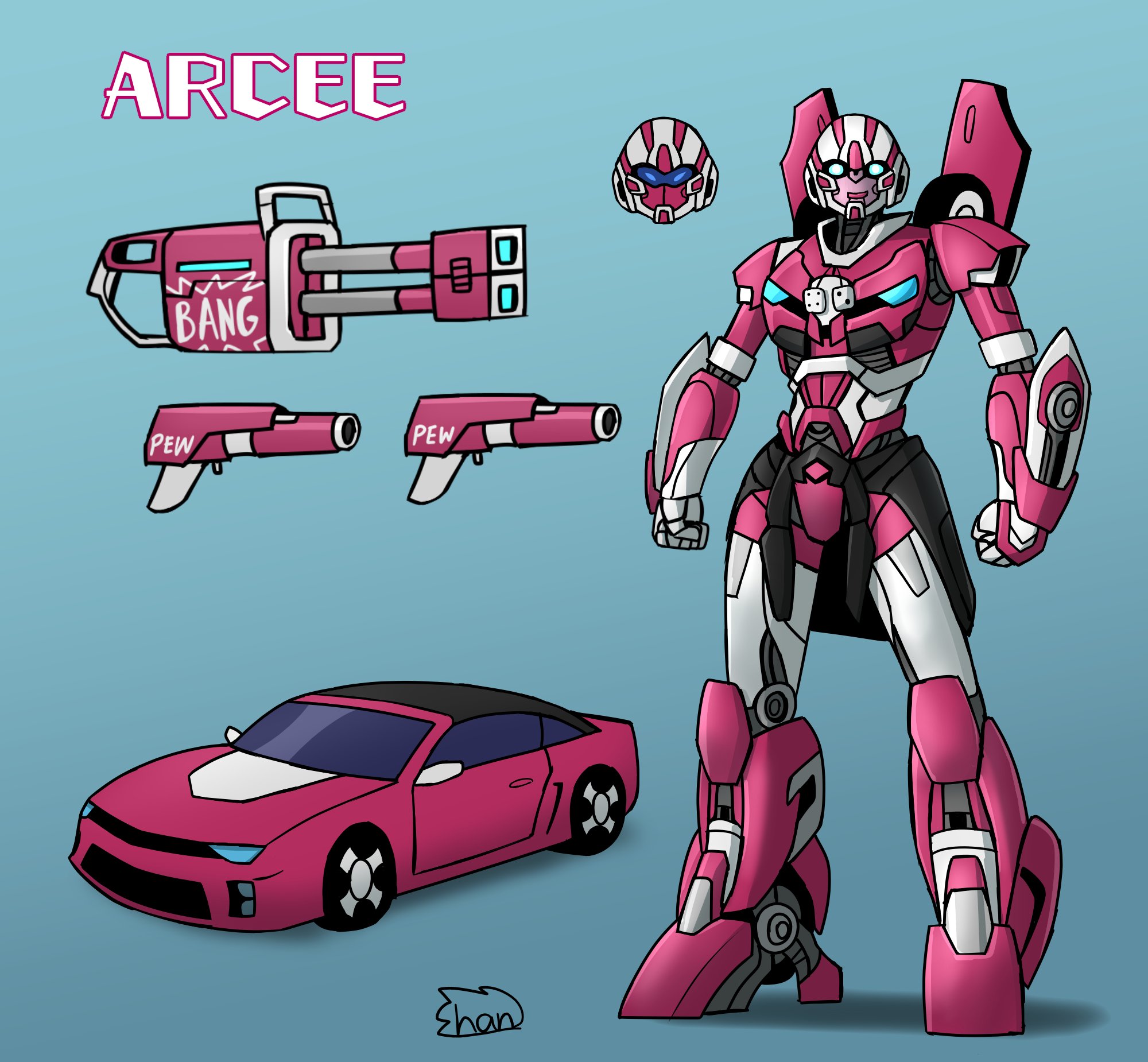 Трансформер ПРАЙМ Арсии (Transformers: PRIME Deluxe ARCEE) купить заказать киев