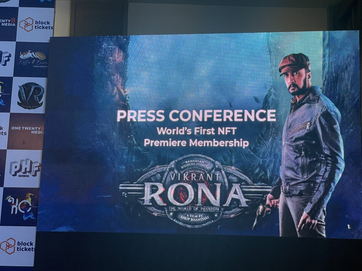 #VikrantRona NFT press meet in a while.
