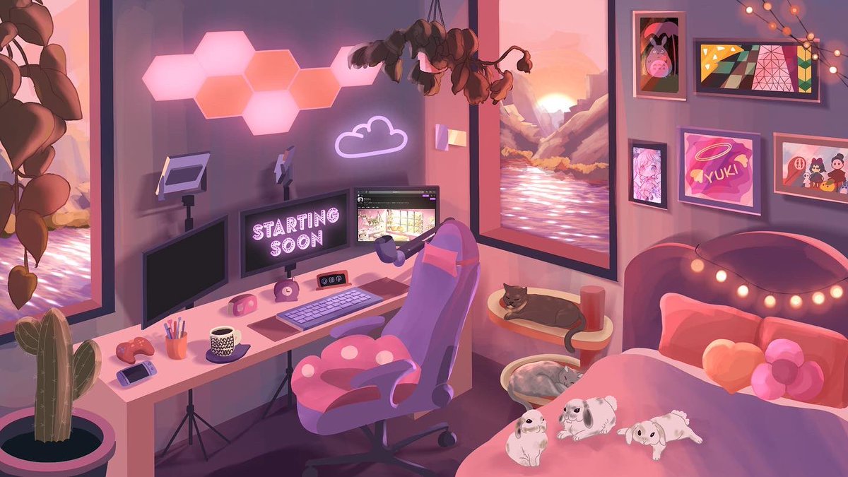 maleuart's tweet photo. #PortfolioDay hi it’s Maleu, I love creating lofi scenes and experiencing different colors and art styles :) https://t.co/5pv89iazPD