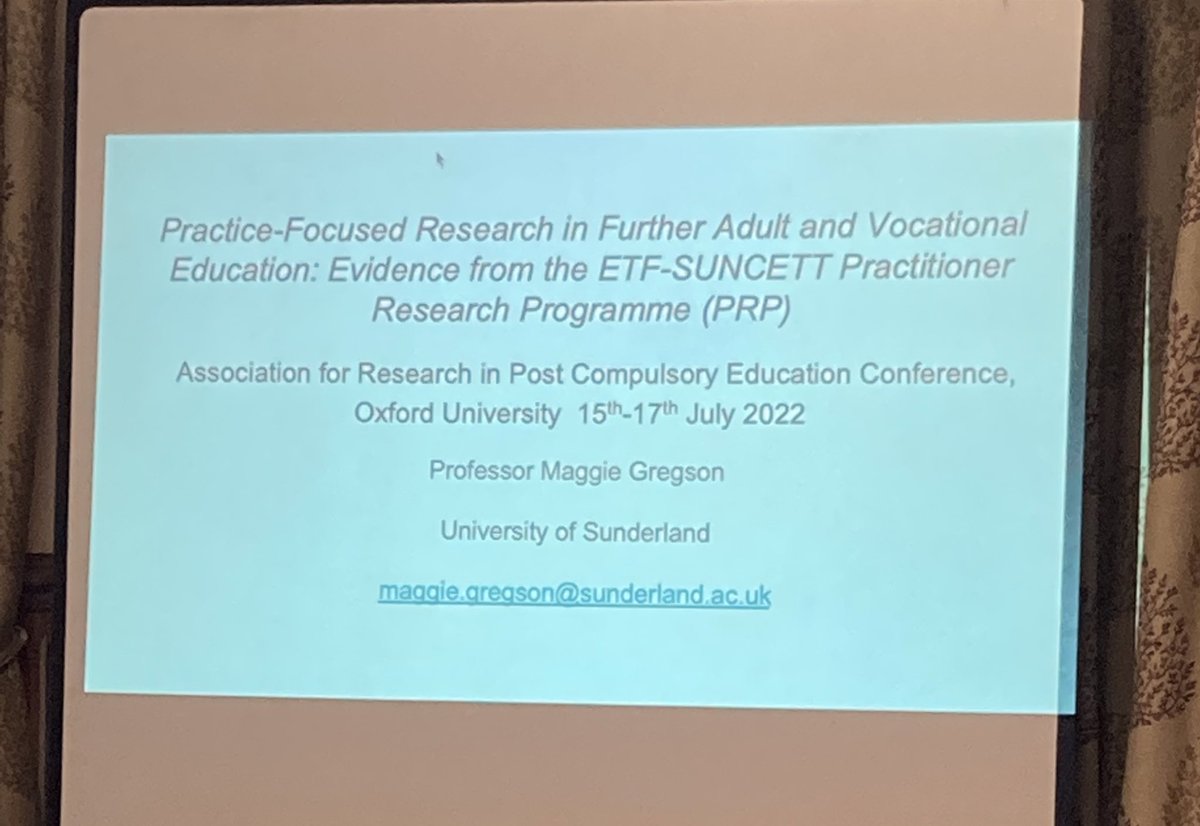 JFletcherSaxon's tweet photo. What happens when the researched become the researchers, asks Professor Maggie Gregson in her key note @ARPCEresearch #arpce22.
Sharing the power of the PRP @TeamSUNCETT. https://t.co/PxR7lmQ3bo