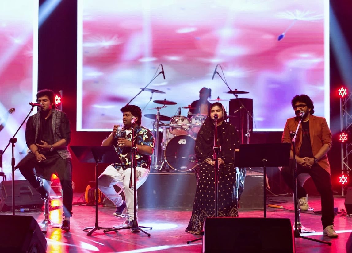 ishaandev's tweet photo. Thank you Kuwait 🎶🖤 @mediafactory @shafikollam4you  @afsalfilmsinger https://t.co/GXJm8KGDId