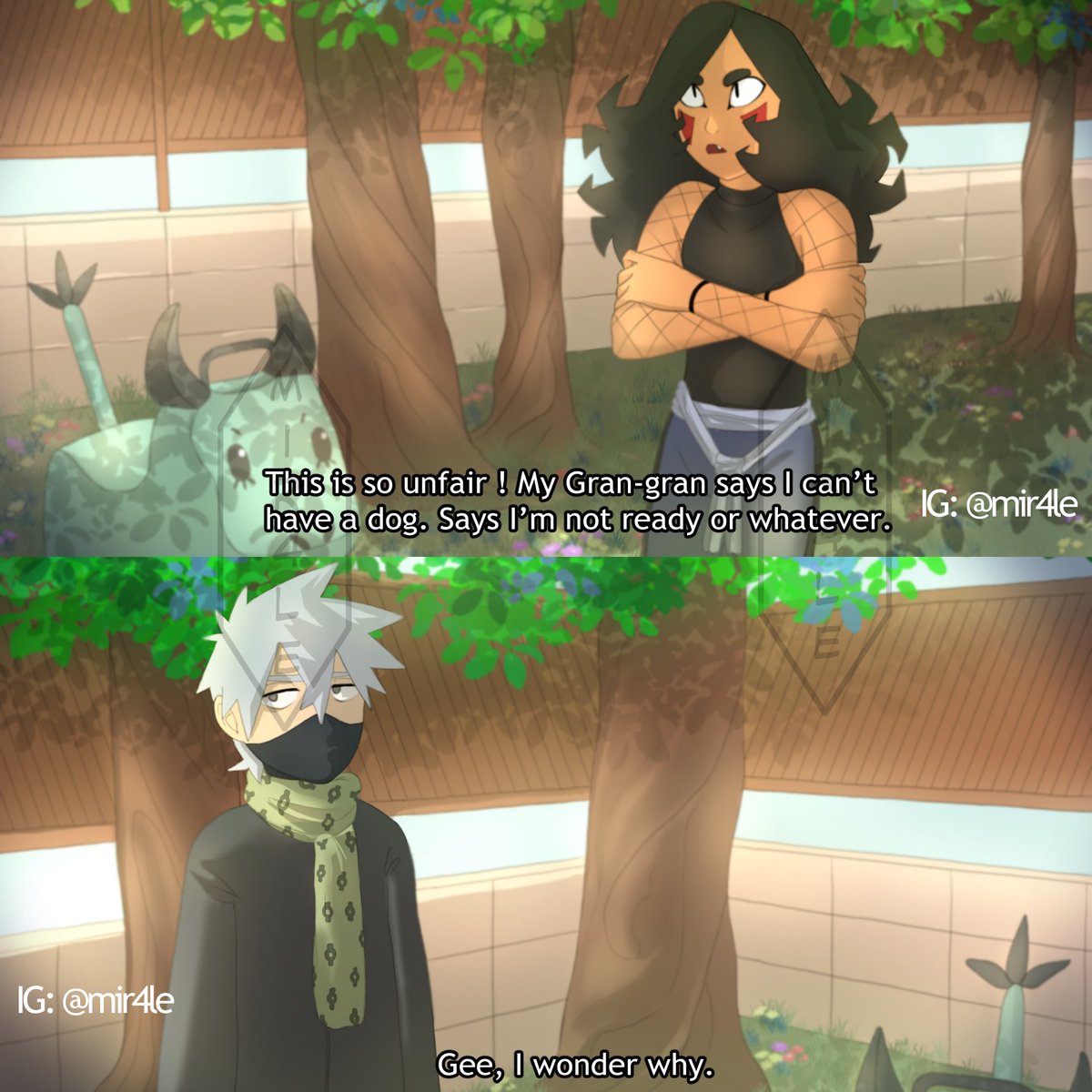 Mir4le's tweet photo. #naruto #art #fakeanimescreenshot #kakashi #inuzuka #oc #犬塚 #ナルト #疾風伝 #ナルト疾風伝 #はたけカカシ #カカシ #はたけサクモ #sakumo https://t.co/plyQKy04jE