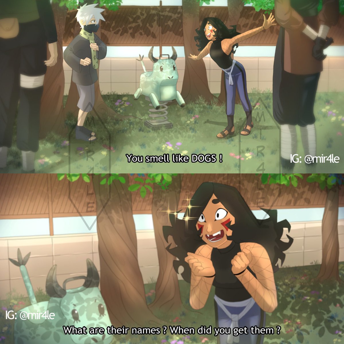 Mir4le's tweet photo. #naruto #art #fakeanimescreenshot #kakashi #inuzuka #oc #犬塚 #ナルト #疾風伝 #ナルト疾風伝 #はたけカカシ #カカシ #はたけサクモ #sakumo https://t.co/plyQKy04jE