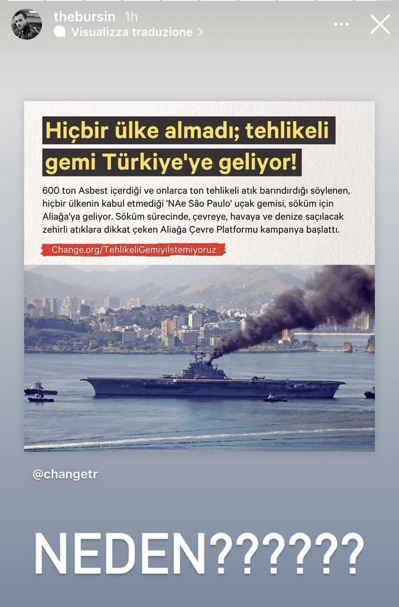 nonnamatta1's tweet photo. Questa vecchia nave nella sua struttura è carica di amianto. Potrà essere demolita rispettando tutte le necessarie misure di sicurezza??? #Türkiye #CircularEvonomy #LifeCyle
#KeremBürsin Story IG https://t.co/u034Tg64Q7