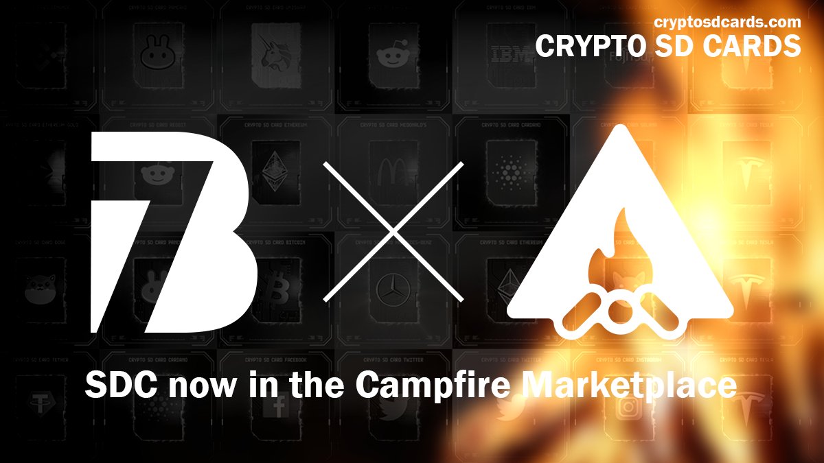 BlodiesNFT's tweet photo. #Cryptosdcards Collection available now @0xCampfire marketplaces. There are 100 different sd cards in the collection, which is 3 Avax floor prices, and they are all sold as 1/1.
Campfire Collection Link:
https://t.co/YTsixrmeCZ
#NFT #AVAX https://t.co/opZPzjT3S3