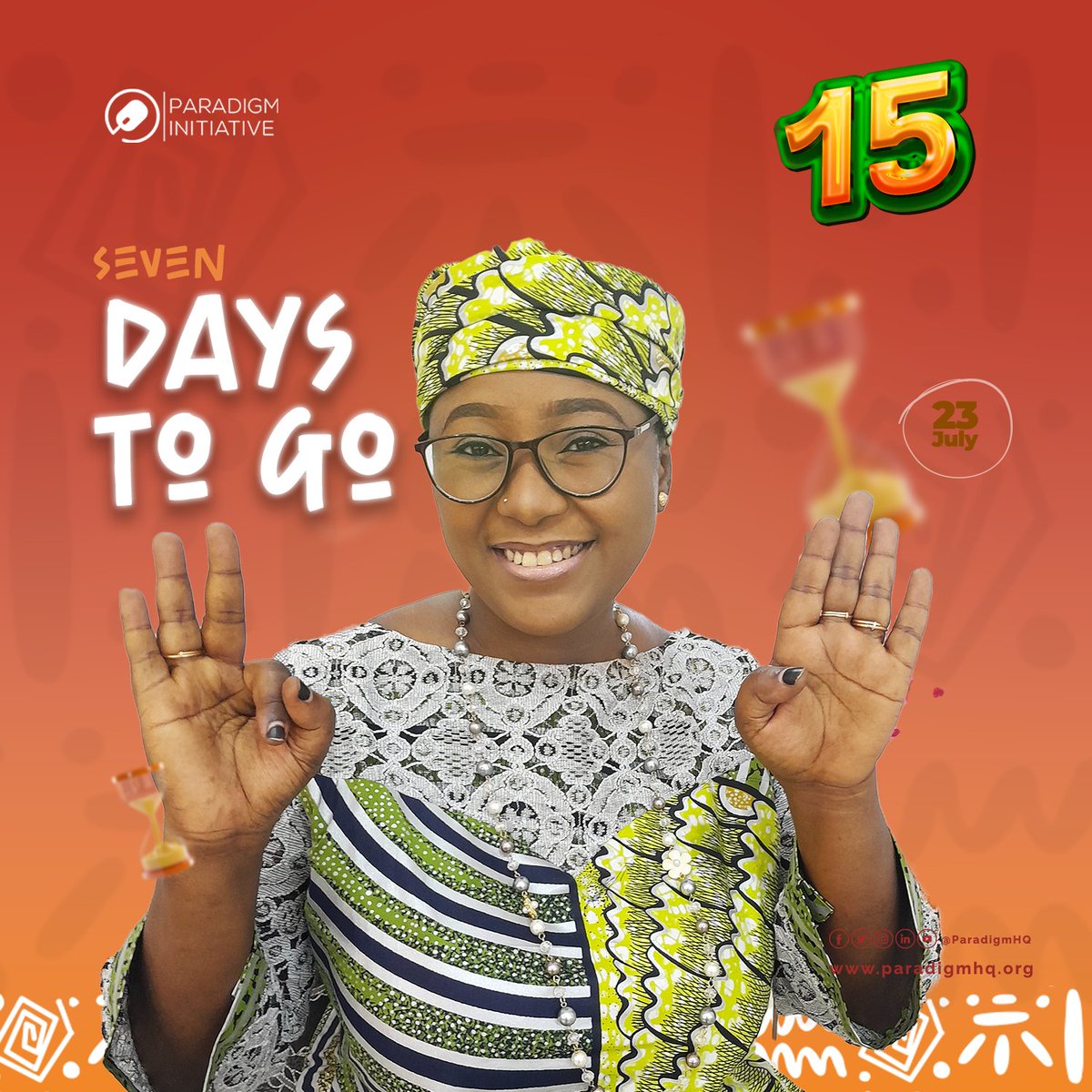 ParadigmHQ's tweet photo. Today we are counting down from Kano, Nigeria!
The celebration will feature an open discussion about PIN's journey and share testimonials from participants of some of our programs.
#CountdownWithUs
#PINAt15 https://t.co/LhLXbsLt4q