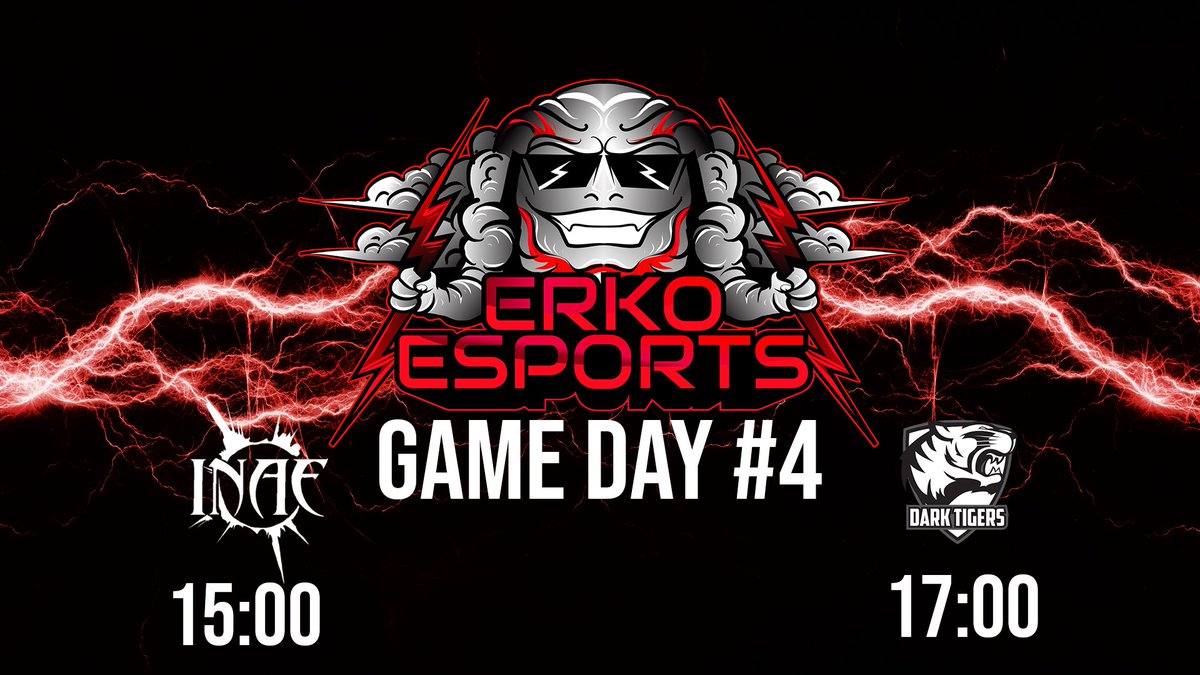 ERKOEsports's tweet photo. Half of the split is over, but there are still plenty of games ahead of us. Today we are going to play at 

15:00 VS @Inaequalis_zs 
17:00 VS @darktigersgg academy

👇You can watch us live on👇
https://t.co/g5vtYjKa1W https://t.co/P0X2NHO9L2