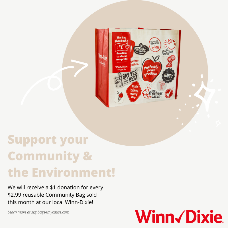 COMFOODPANTRY's tweet photo. For the month of July, when you purchase a reusable bag at the Winn Dixie located at 15692 North Dale Mabry, we will receive a $1 donation. Support us and the environment by buying a reusable bag today!
#communitybagprogram #dignityservedhere https://t.co/thJQ6wYmIT