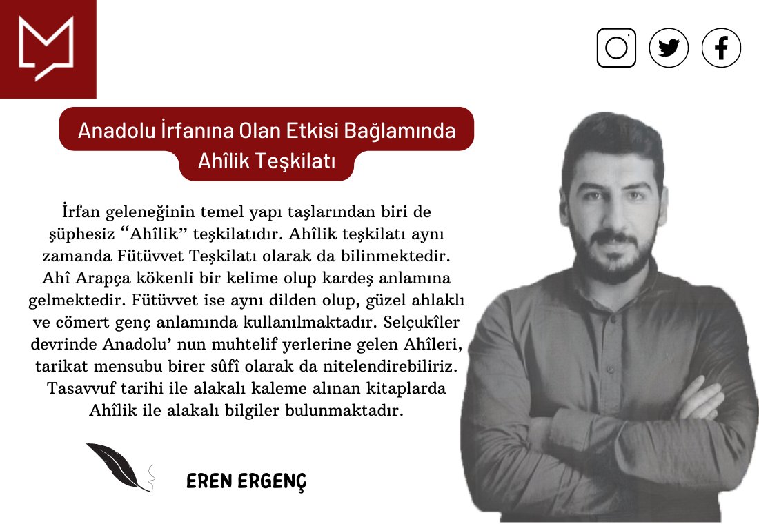 TrKritik's tweet photo. Anadolu İrfanına Olan Etkisi Bağlamında Ahîlik Teşkilatı

@ErenERGEN1  KALEMİNDEN
https://t.co/YE2KbAYJDR https://t.co/9mn5OhdEcY