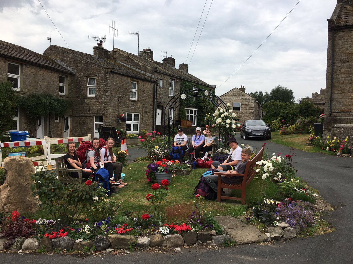 Lunch in the best little garden I. Gunnerside. <a href="/StHildsSchool/">St Hild's School</a> <a href="/DofE/">The Duke of Edinburgh’s Award</a>