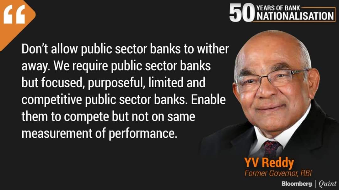 - <a href="/DFS_India/">DFS</a> <a href="/FinMinIndia/">Ministry of Finance</a> PSBs are for common man. Any infra from road to port to highways, they have lent. Blue, green all revolutions hv hand of PSBs. 
#Stopprivatisationofbank 
#BankBachaoDeshBachao 
<a href="/aiboc_in/">All India Bank Officers' Confederation (AIBOC)</a> @officialAIBOC