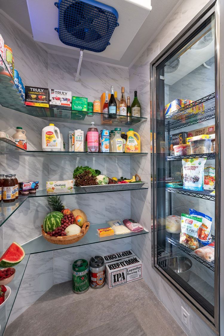 walk-in fridge