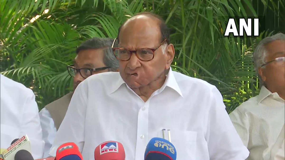 Delhi | Opposition's candidate for the post of Vice President of India to be Margaret Alva: NCP chief Sharad Pawar