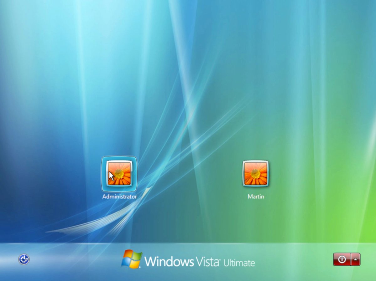 Did you know: Windows Vista Build 5466 had this login screen