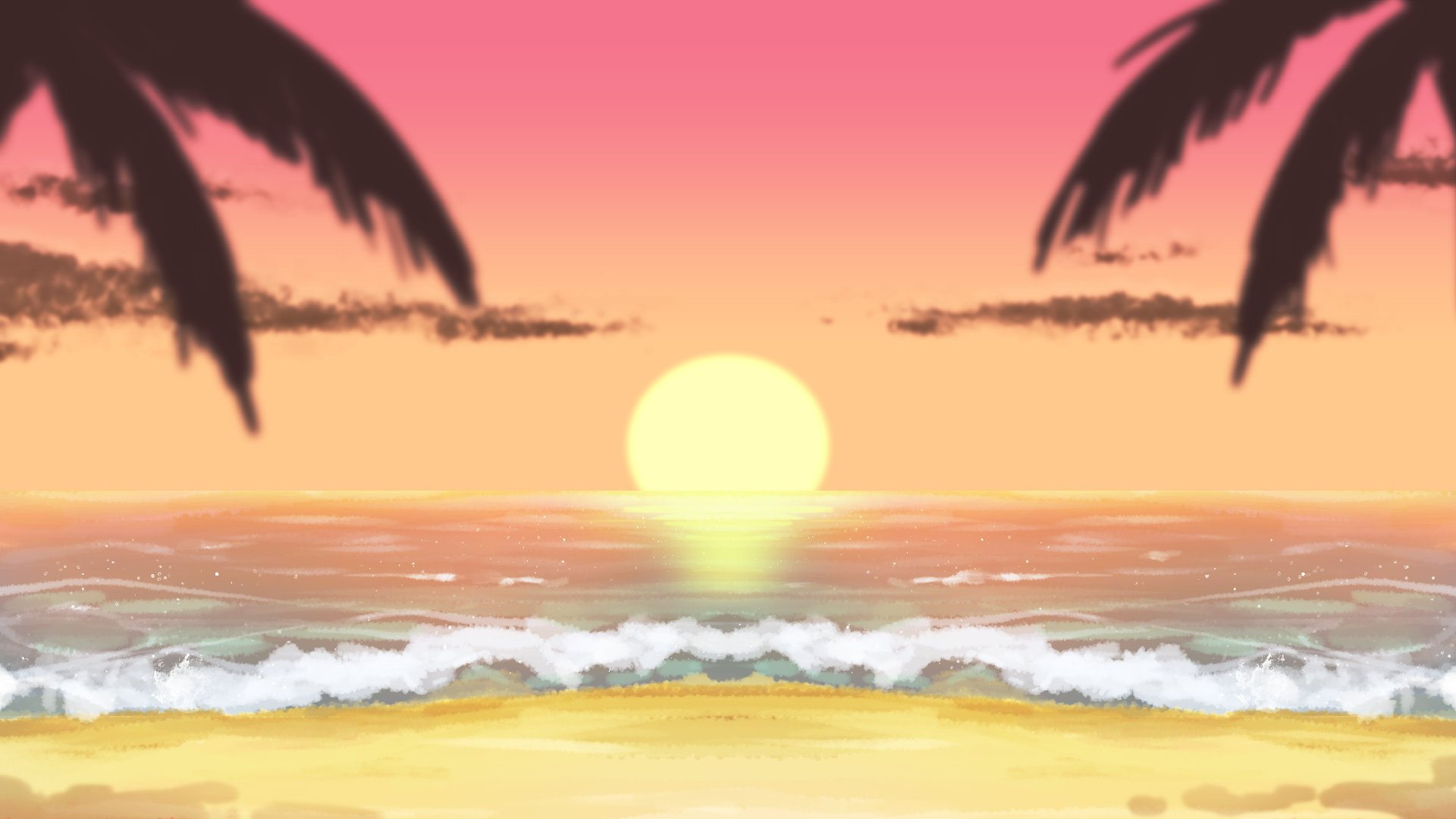じんこー遙之 イラスト素材 砂浜の海の絵を描きましたので 背景などに使えそうでしたらどうぞ イラストの背景として合わせても ご使用の際はrt フォローなど頂けましたら嬉しいです Vtuberassets Vtuber素材 フリー素材 配信素材 T Co