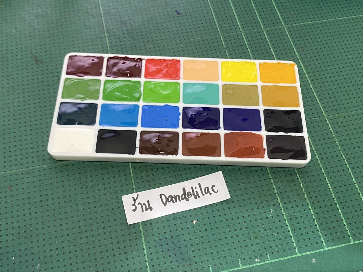 dandelilac's tweet photo. Holbein 24 สี แบ่งสีละ 0.5 มล. จ้า 400.- รวมส่ง ลทบ. ทักแชต/ไลน์ค่ะ  scm1802 #สีน้ำแบ่งขาย #สีน้ำเกรดศิลปิน #สีน้ำญี่ปุ่น 🥰 https://t.co/ttwH2pTh2W