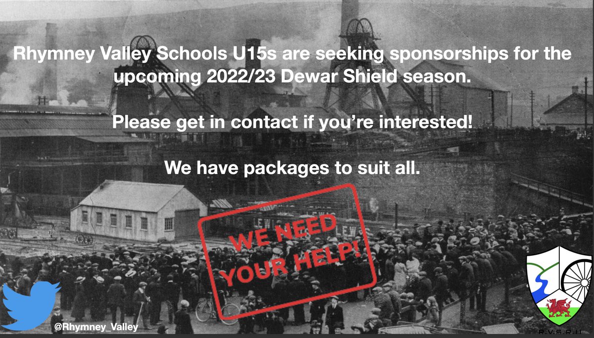 rhymney_valley's tweet photo. 🚨SPONSORSHIP OPPORTUNITIES🚨

• Calling all local businesses, we are seeking sponsorships for the upcoming 2022/23 Dewar Shield Season •

Please get in contact for more information. 

rvschoolsu15@gmail.com https://t.co/fwIZCJG6SB