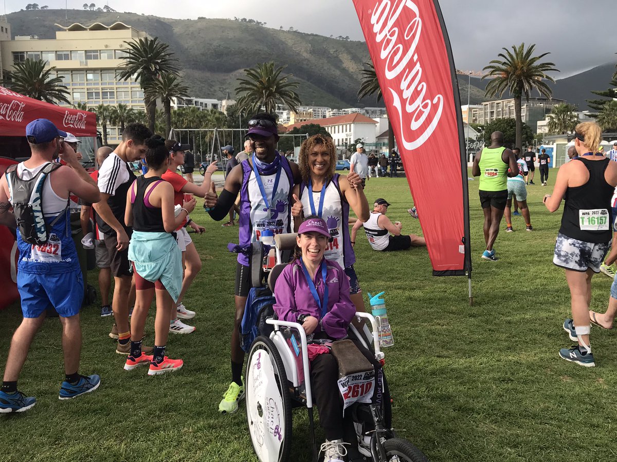 PacificMbela's tweet photo. Cape Town Festival of running 2:14 half marathon ,we had such wonderful time …#RunningWithTumiSole,#FetchYourBody2022 https://t.co/3A1AG9RKi0