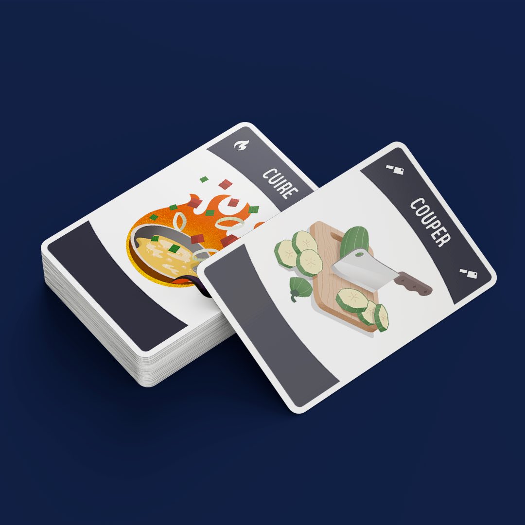 Qu’est ce qu’il y a dans la boîte de #coupdefeu ? Épisode 3 🧐
20 cartes actions pour couper ou cuire vos précieux ingrédients 🔥🔪
#jds #j2s #jeudesociete #boardgame #jeu #fabriqueenfrance