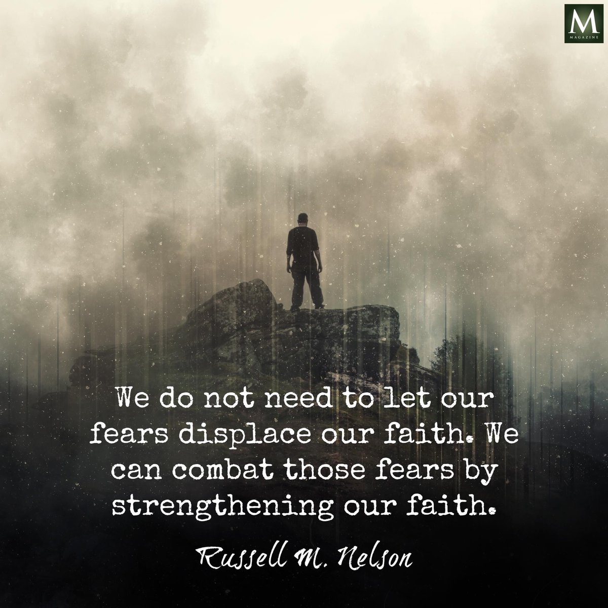lds_believer's tweet photo. "We do not need to let our fears displace our faith. We can combat those fears by strengthening our faith.” ~ President Russell M. Nelson
#FaithCounts #TrustGod #ShareGoodness #LightTheWorld #ChildrenOfGod #GodLovesYou #CountOnHim #HearHim #ComeUntoChrist #LDChurch #CombatFear https://t.co/2fKsXL1vXP