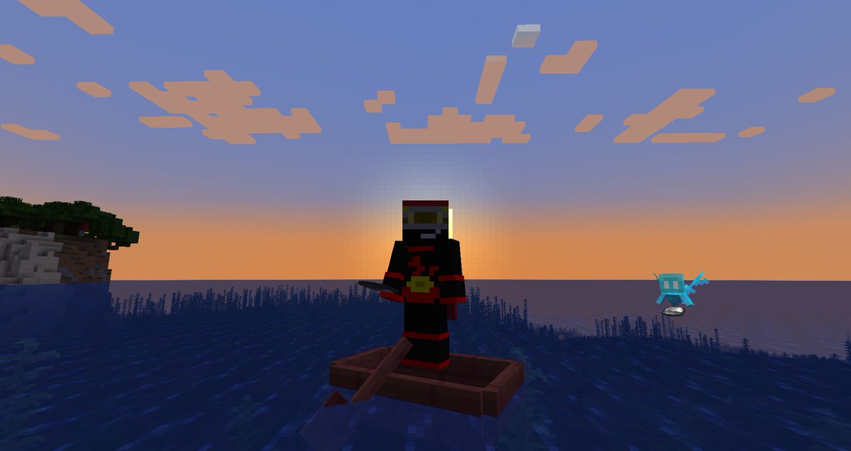 Hey, before we all potentially die in the #heatwave tomorrow... take a moment to appreciate this photo of me and my allay in @Minecraft holding buckets. 🪣
#Minecraft #Heatwave2022 #MinecraftAllay #ReassuranceBucket @crowsx3