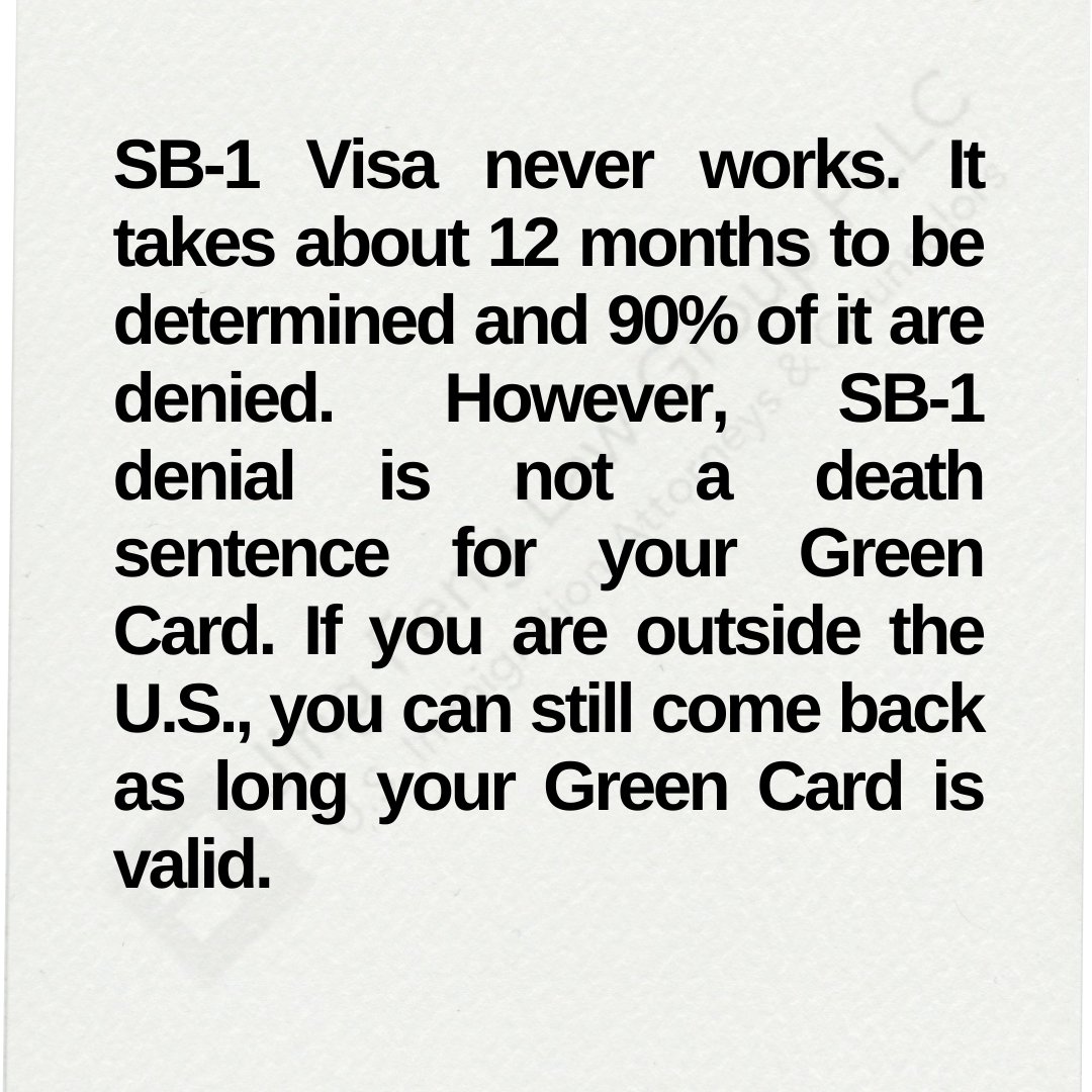 JingFengLaw's tweet photo. Stay away from SB-1 Visa...
Learn more about this here: https://t.co/rTipyT8xHx
#uscis #uscisnews #usavisas #usavisaprocess #usimmigrationnews #usimmigration #usaimmigration #uscitizen #greencard #usa #greencard #immigration https://t.co/ghTJXhLU6I