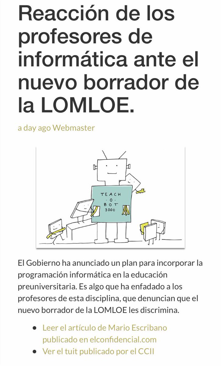 “Cabreo” de los profesores de informática con el Gobierno por discriminarlos 

cpiicm.es/2022/07/15/el-…