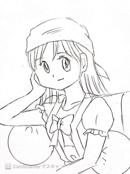 おやすみリッカちゃん 
#DQ9 #ドラクエ9 #リッカ #イラスト 