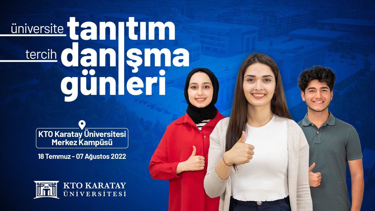 ❝Üniversite Tanıtım ve Tercih Danışma Günleri❞ başlıyor. 📢

Fakülte ve bölümlerimize dair akademisyenlerimizden bilgi almak ve tercih danışmanlarımızın görüşlerinden faydalanmak isteyen tüm üniversite adaylarını kampüsümüze bekliyoruz.

#tercih2022 #senintercihinseningeleceğin