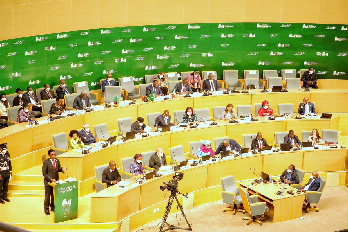 HHichilema's tweet photo. Africa is well-placed and endowed with resources to feed our people and supply excess food to other countries. There’s no reason why an African should go to bed without food, we are rich with natural resources. #AUMYCM #Zambia #FoodSecurity https://t.co/A7dGXxnU2y